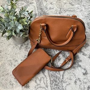 Merona Crossbody Tote Bag with Matching Wallet